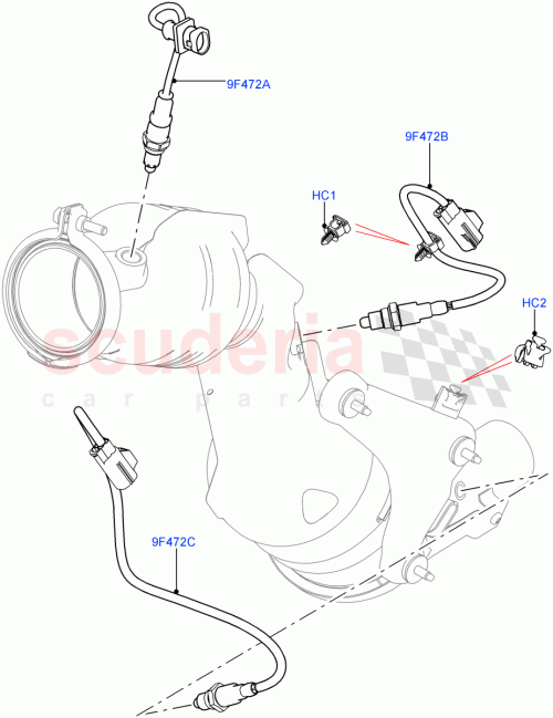 Part Diagram for Land Rover LR141848