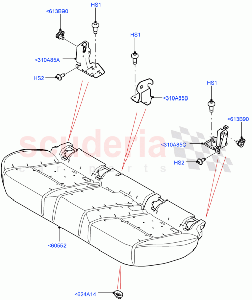 Part Diagram for Land Rover LR131225