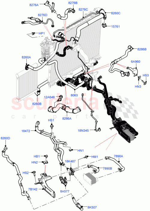 Part Diagram for Land Rover LR141998