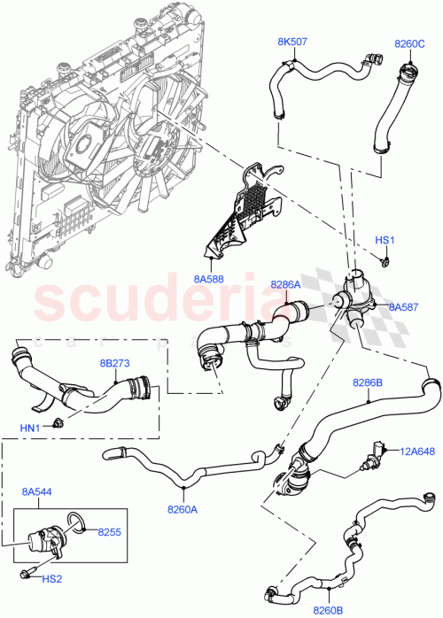 Part Diagram for Land Rover LR121834