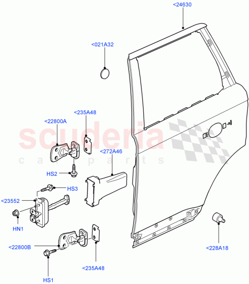 Part Diagram for Land Rover BFH790010