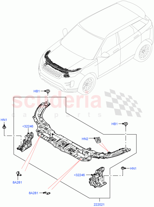 Part Diagram for Land Rover LR117299