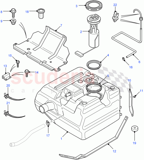 Part Diagram for Land Rover WYQ100040
