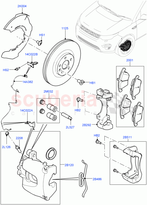 Part Diagram for Land Rover LR121267