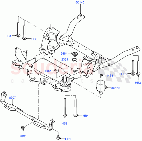 Part Diagram for Land Rover LR132624
