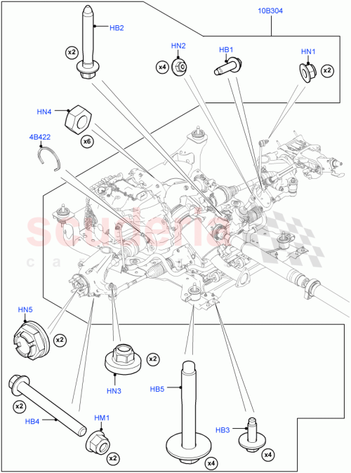 Part Diagram for Land Rover LR000094
