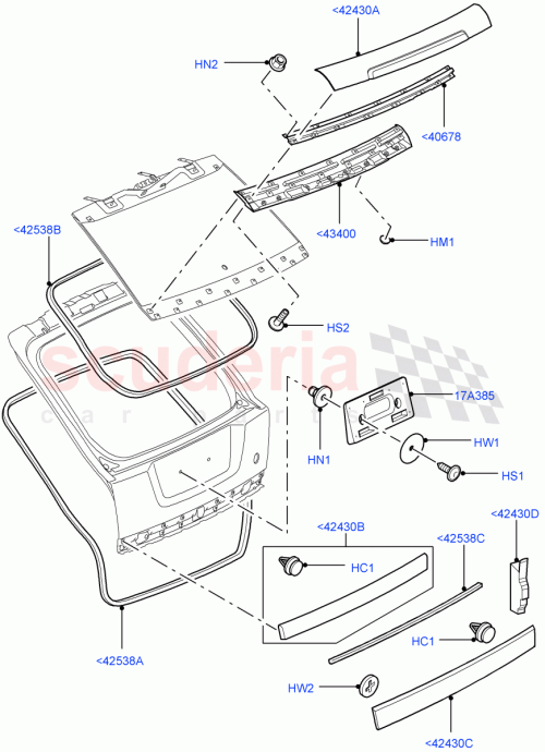 Part Diagram for Land Rover DRM000030