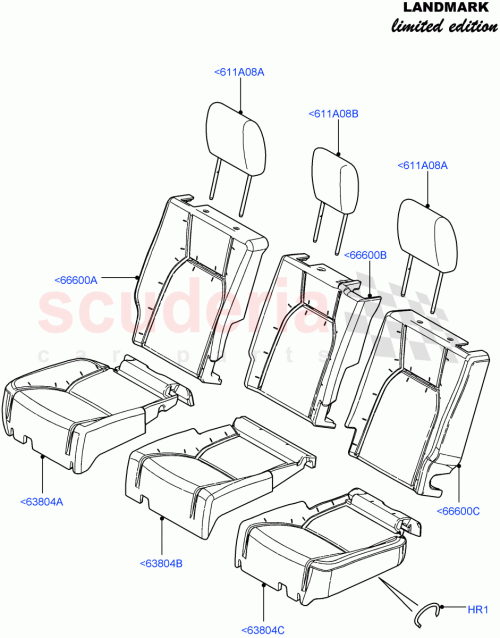 Part Diagram for Land Rover LR026616