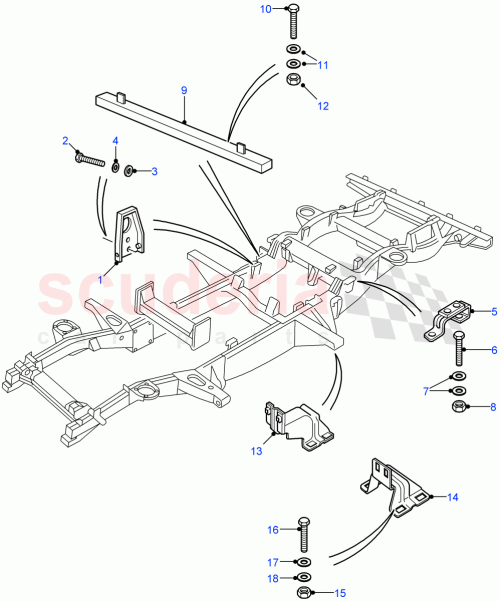 Part Diagram for Land Rover NRC5478