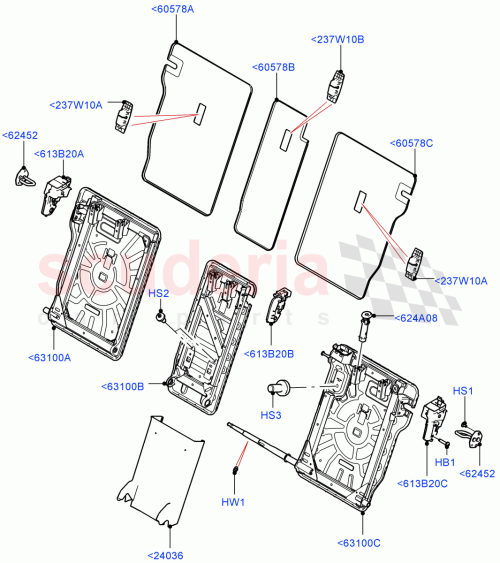 Part Diagram for Land Rover LR133117