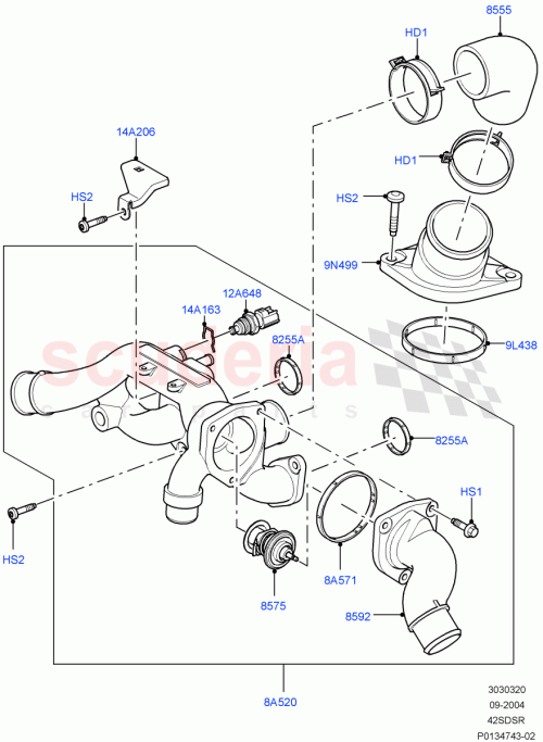 Part Diagram for Land Rover 4024557