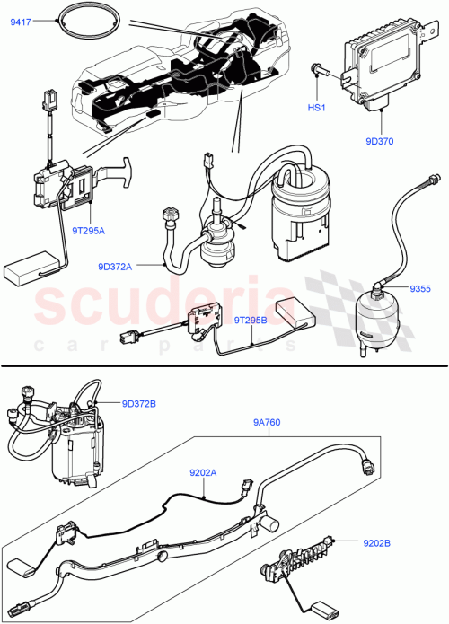 Part Diagram for Land Rover WQM500020