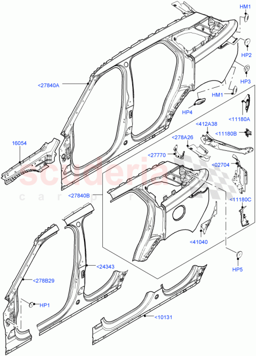 Part Diagram for Land Rover LR091330