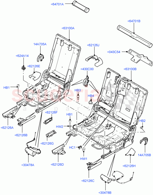 Part Diagram for Land Rover LR100965