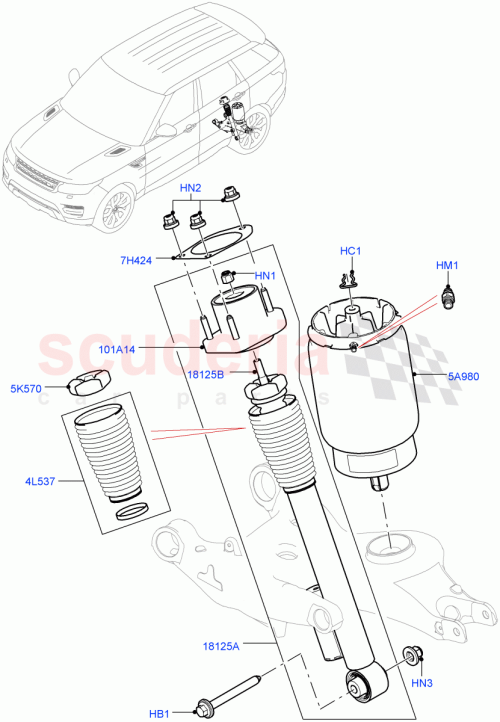 Part Diagram for Land Rover LR103602