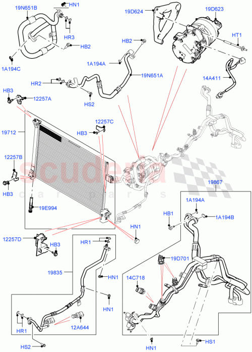 Part Diagram for Land Rover LR141770
