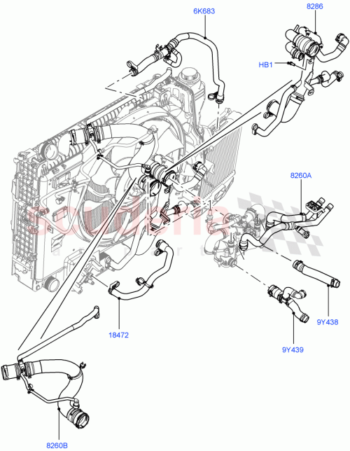Part Diagram for Land Rover LR025953