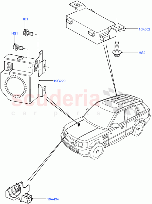 Part Diagram for Land Rover YWK500040