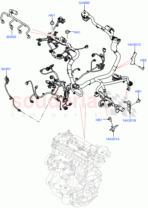 Part Diagram for Land Rover LR042803