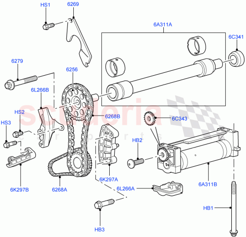 Part Diagram for Land Rover 1031182
