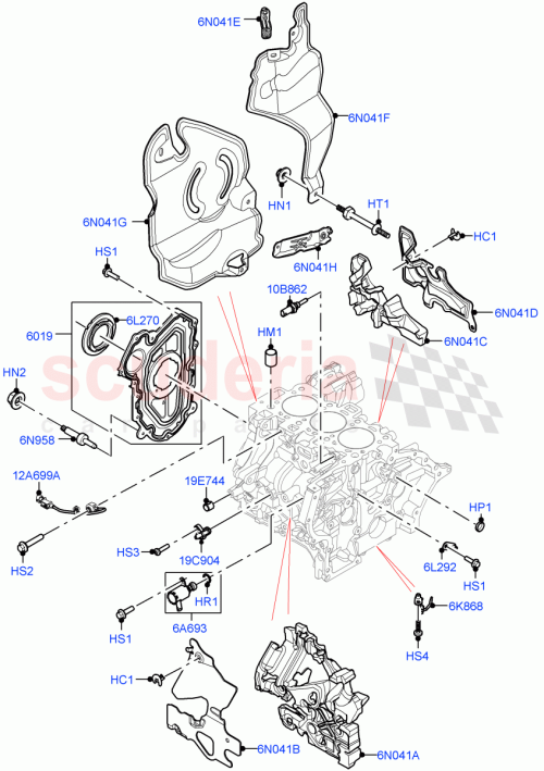 Part Diagram for Land Rover LR125449