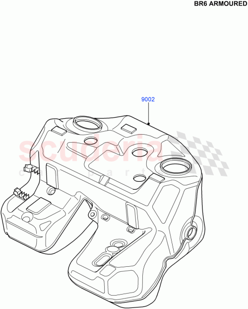 Part Diagram for Land Rover WFE500410