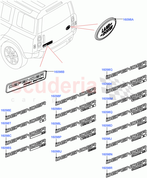 Part Diagram for Land Rover LR148274