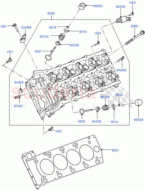 Part Diagram for Land Rover LR105294