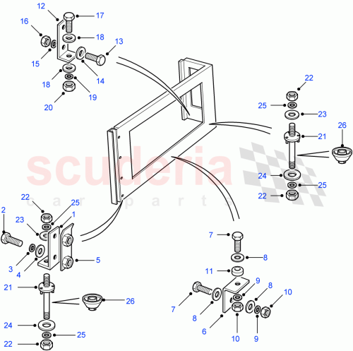 Part Diagram for Land Rover 338552