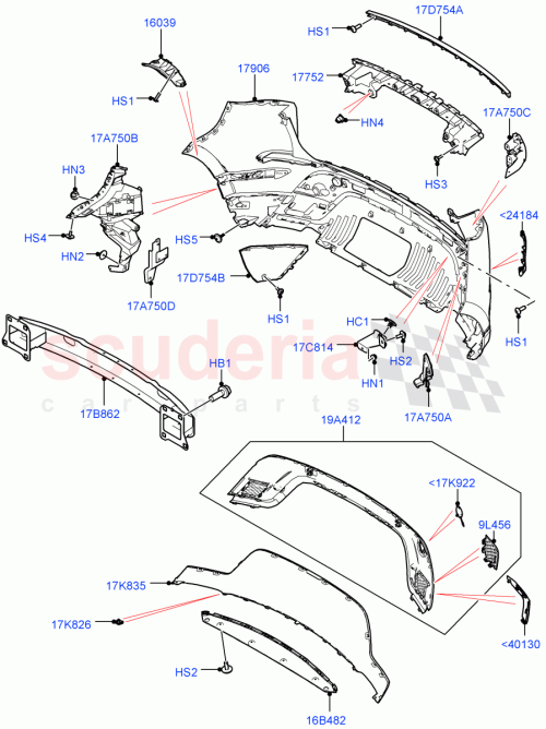Part Diagram for Land Rover LR155553