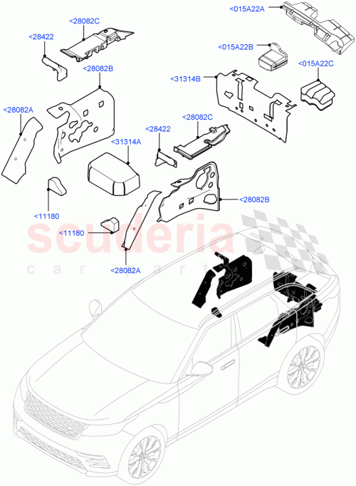 Part Diagram for Land Rover LR105614