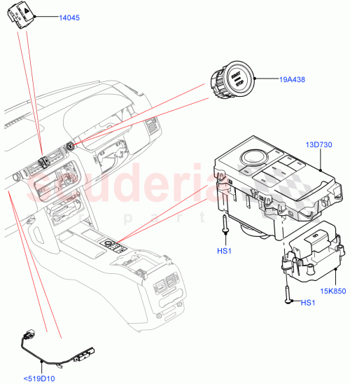 Part Diagram for Land Rover LR116396