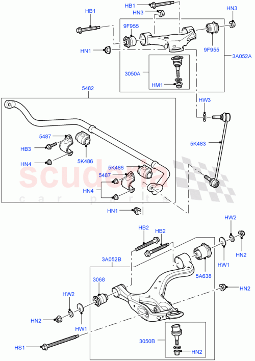 Part Diagram for Land Rover RBU000271