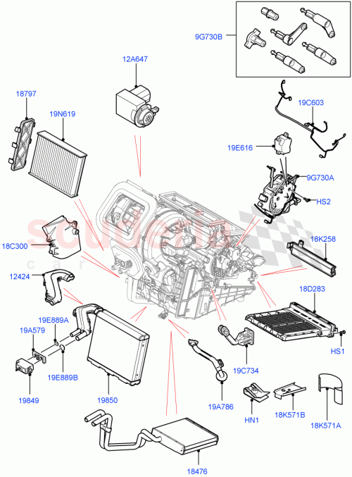 Part Diagram for Land Rover LR134577