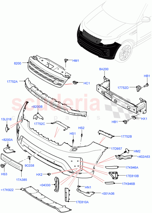 Part Diagram for Land Rover LR086053