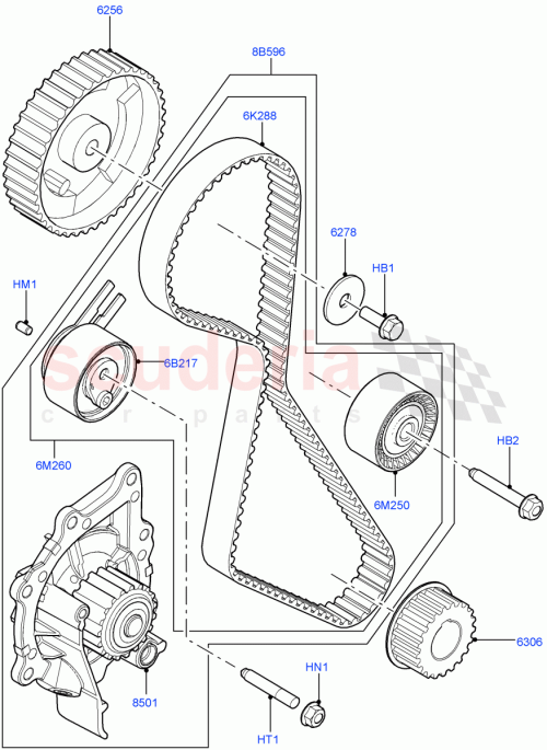 Part Diagram for Land Rover LR000653