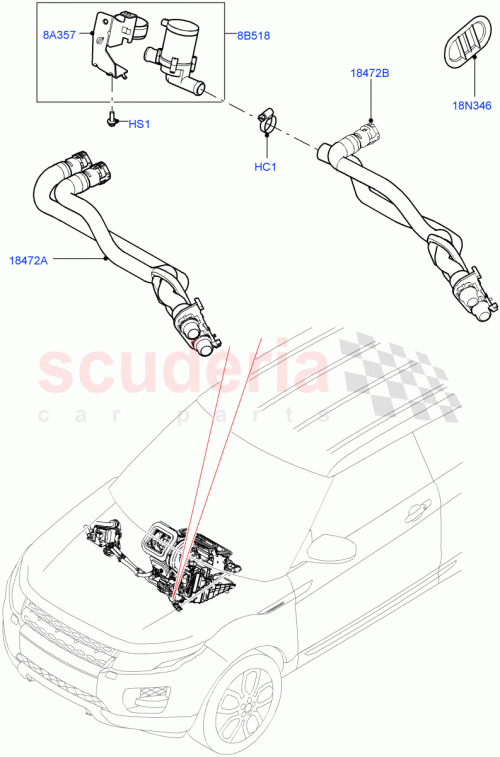 Part Diagram for Land Rover LR095332