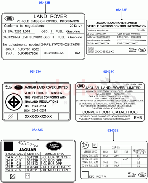 Part Diagram for Land Rover LR157773