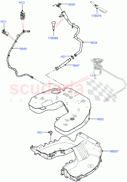 Part Diagram for Land Rover LR166535