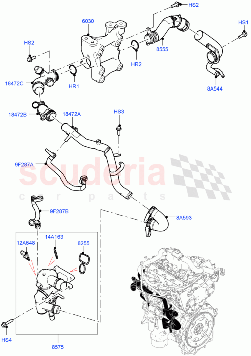 Part Diagram for Land Rover LR115276