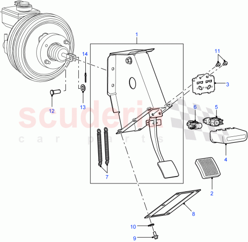 Part Diagram for Land Rover SKE500060