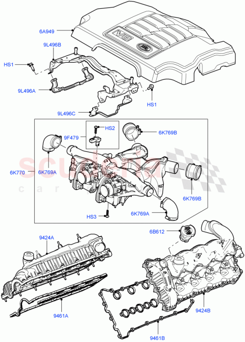 Part Diagram for Land Rover LR007596