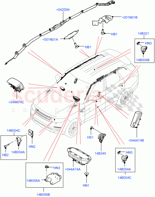 Part Diagram for Land Rover LR043276