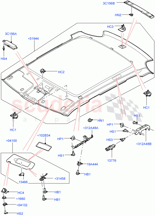 Part Diagram for Land Rover LR006101