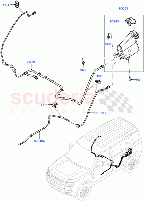Part Diagram for Land Rover LR154197