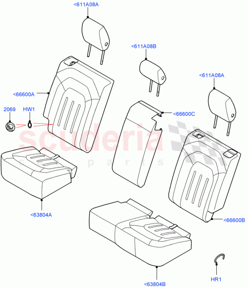 Part Diagram for Land Rover LR132885