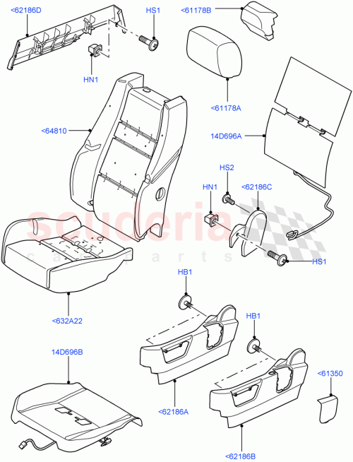 Part Diagram for Land Rover HJE500100NUG