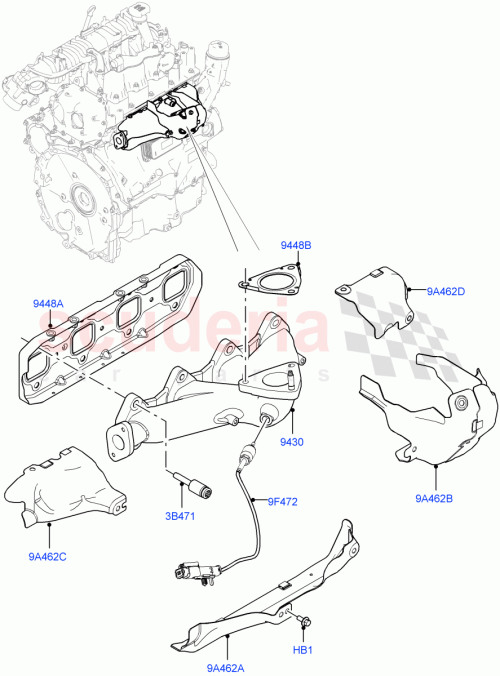 Part Diagram for Land Rover LR074128