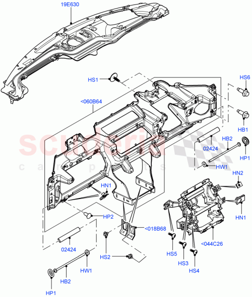 Part Diagram for Land Rover LR057837