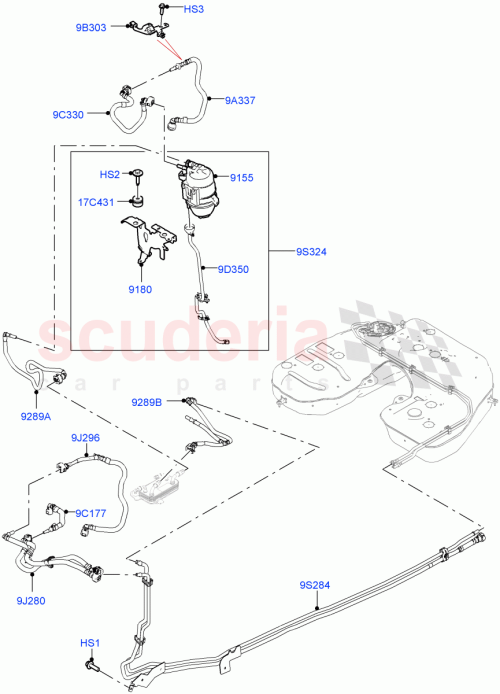 Part Diagram for Land Rover LR131494